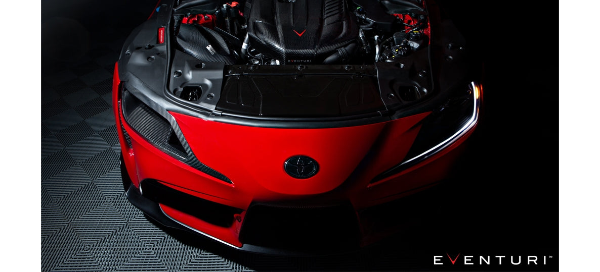 Eventuri Toyota Supra A90 Black Carbon Fiber Headlamp Duct