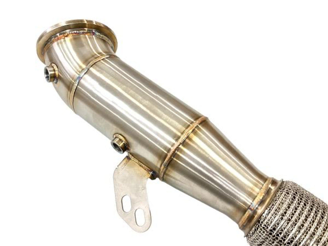 MAD B58 4.5" Catted Downpipe W/ Bracket BMW F, G Chassis & Supra