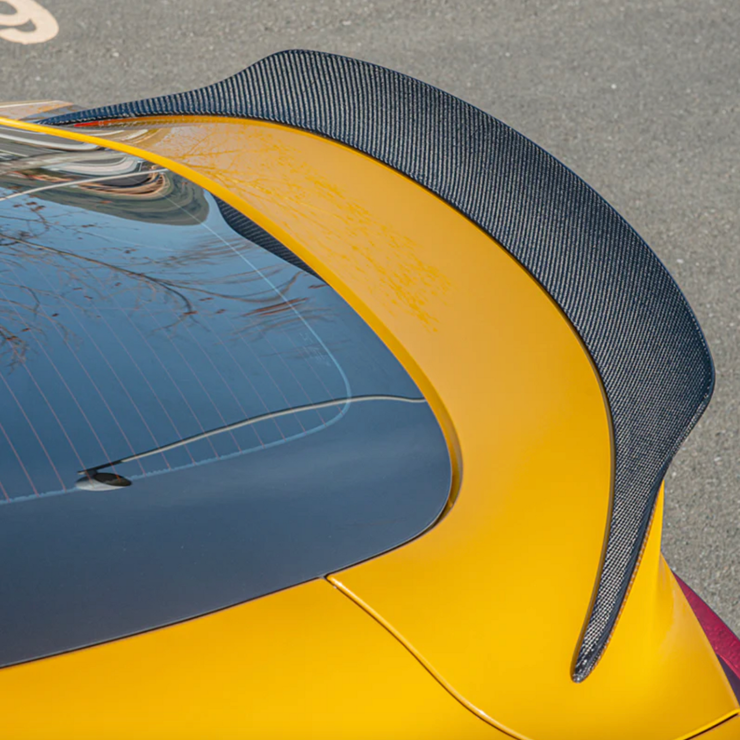 EOS MKV Supra A91 CF style carbon rear lip