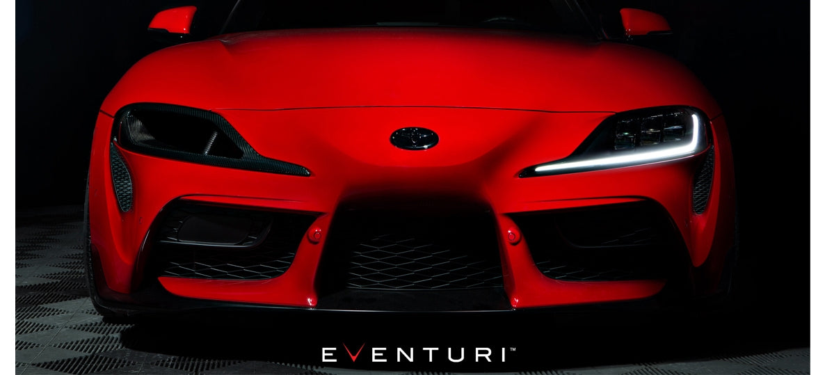 Eventuri Toyota Supra A90 Black Carbon Fiber Headlamp Duct